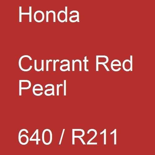 Honda, Currant Red Pearl, 640 / R211.